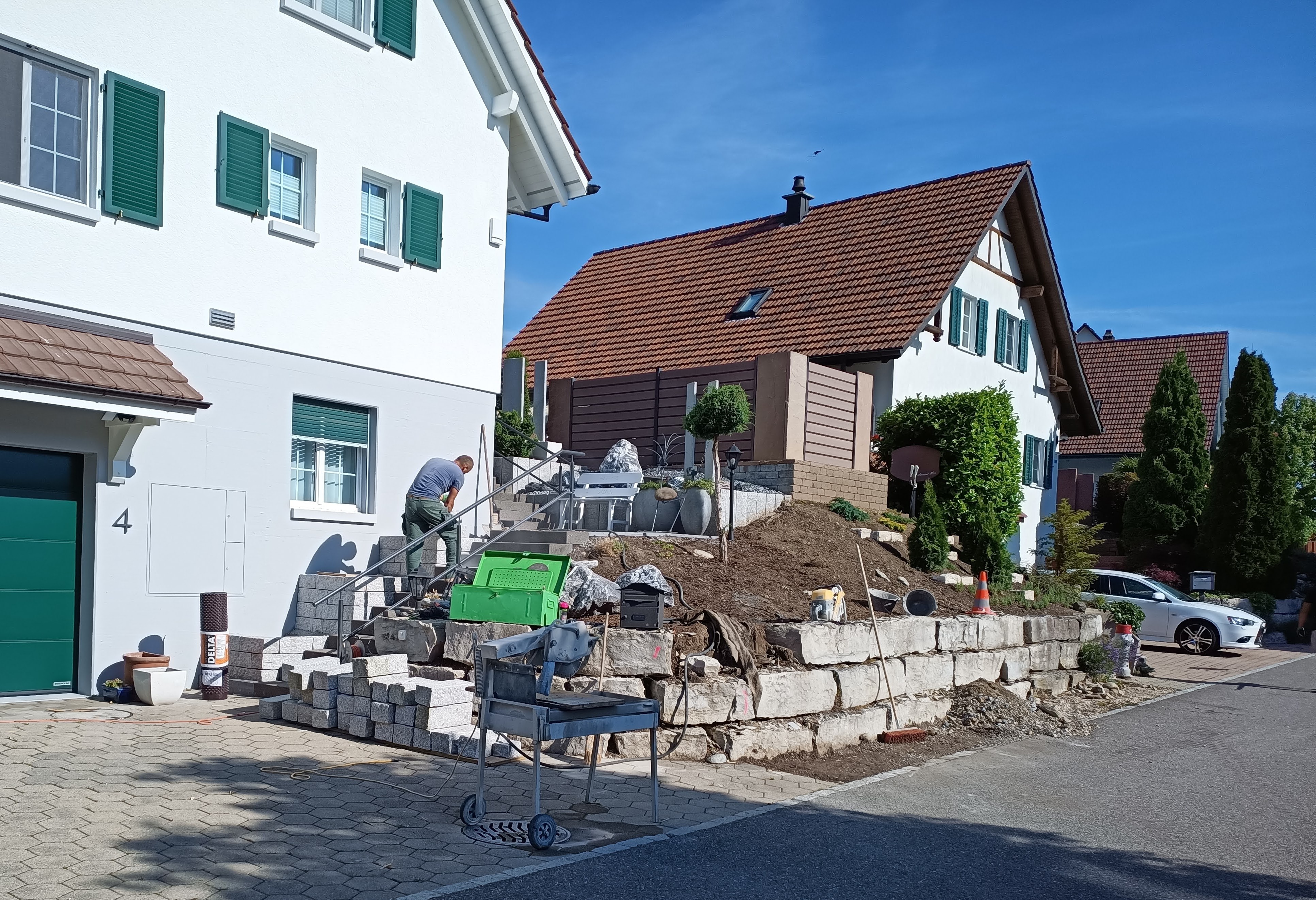 Hanggestaltung, Stadel